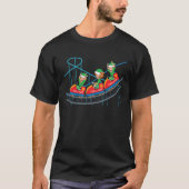 Christmas Elf  Amusement Theme Park Roller Coaster Tシャツ (正面)