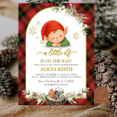 Christmas Elf Boy Baby Shower Invitation 招待状