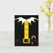 Christmas Elf Costume  カード (黄色い花)