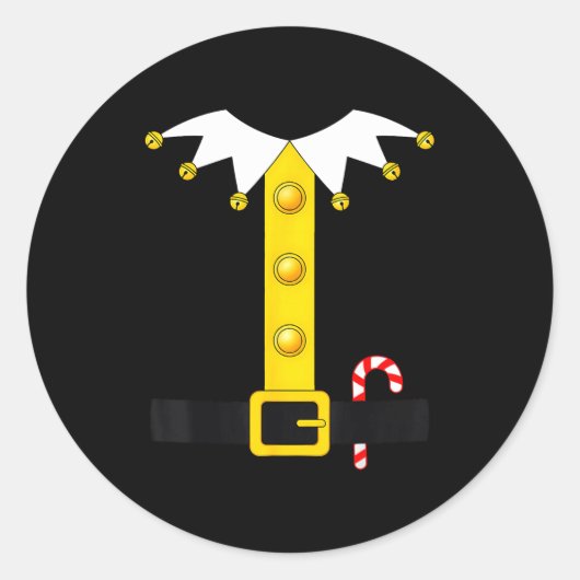 Christmas Elf Costume  ラウンドシール (正面)