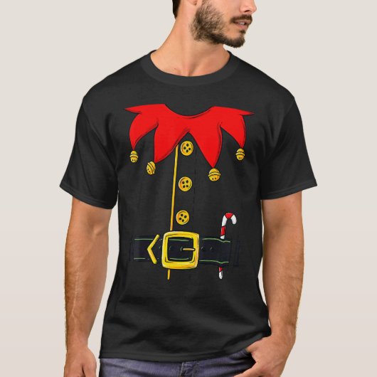 Christmas Elf Costume  Xmas Holiday Tシャツ (正面)