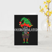 Christmas Elf Family Matching Group The Elf Overst カード (黄色い花)