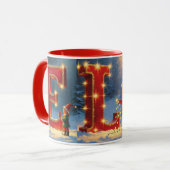 Christmas ELF Festive Holiday Coffee Mug マグカップ (正面左)