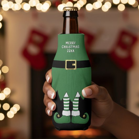 Christmas Elf Holiday Green ボトルクーラー
