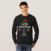 Christmas Elf  I'm The Sarcastic Elf Xmas Tシャツ (正面フル)