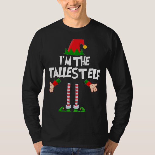 Christmas Elf  I'm The Tallest Elf Matching Xmas Tシャツ (正面)