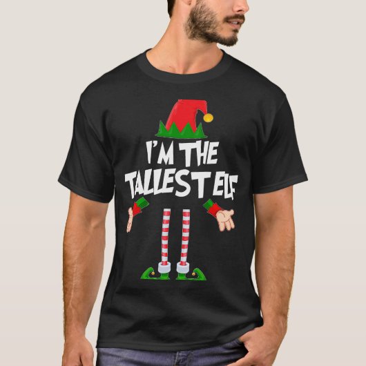 Christmas Elf  I'm The Tallest Elf Matching Xmas Tシャツ (正面)