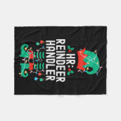 Christmas Elf Office Team Party Family Matching  フリースブランケット (正面(横))