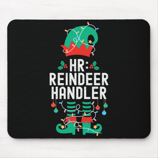 Christmas Elf Office Team Party Family Matching  マウスパッド (正面)