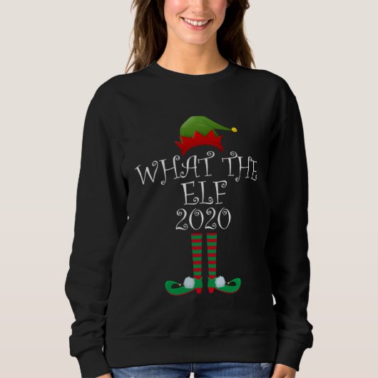 Christmas Elf What the Elf 2020 スウェットシャツ (正面)