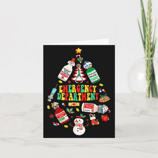 Christmas Emergency Room Er Rn Nurse Department He カード (正面)