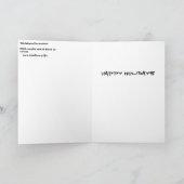 'Christmas Enhances'絵を描's on a サンキューカード (内部)