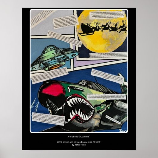 'Christmas Enhances'絵を描's on a ポスター (正面)