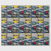 'Christmas Enhances'絵を描's on a ラッピングペーパー (フラット)