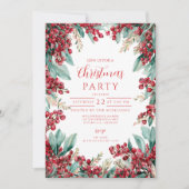 Christmas Eucalyptus and Pine 招待状 (正面)