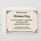 Christmas Eve by Carl Larssonパーティの招待状 招待状 (裏面)