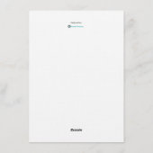 Christmas Eve dinner party invitation template 招待状 (裏面)