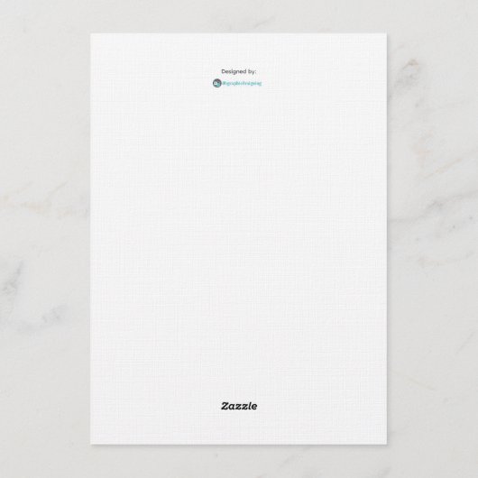 Christmas Eve dinner party invitation template 招待状 (裏面)