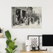 Christmas Eve in Colonial Timesポスター/プリント ポスター (ホームオフィス)