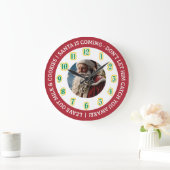 Christmas Eve Santa Clock ラージ壁時計 (ホーム)