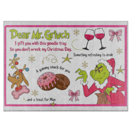 Christmas Eve Santa Milk & Cookie Board  カッティングボード