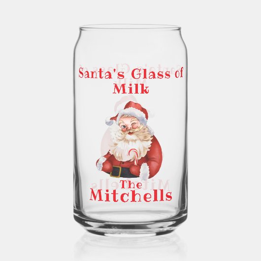 Christmas Eve Santa's Milk  ガラス缶 (裏面)