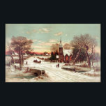 "Christmas Eve Winter Scene" poster/print ポスター<br><div class="desc">Looking for something specific? 
 Leave a comment below on what you need and we will do our best to post it for you.
 --VintageWorks</div>