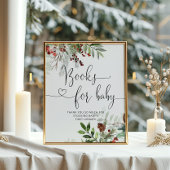 Christmas evergreen baby shower Books for baby ポスター