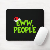 Christmas Eww People Mens Women Funny Santa Hat Gr マウスパッド (マウス)
