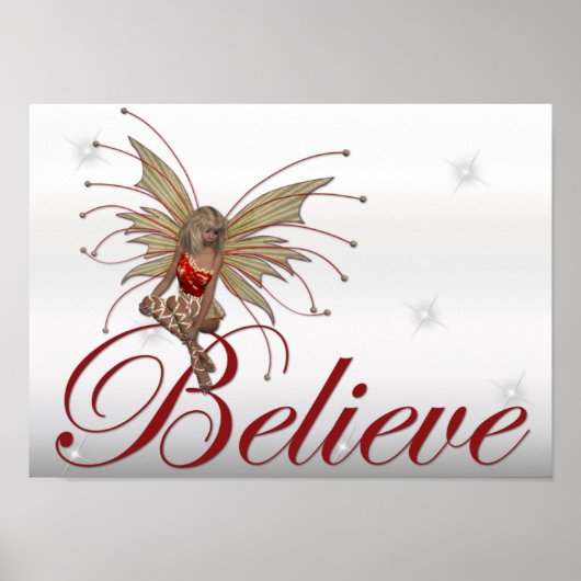 Christmas Faerie Believe 2 - Fantasy Print ポスター (正面)
