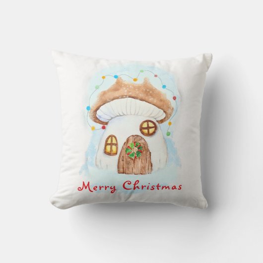 Christmas fairy house クッション (正面)