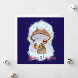 Christmas fairy house シーズンカード