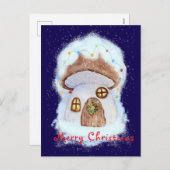 Christmas fairy house シーズンポストカード (正面/裏面)