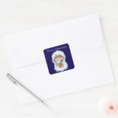 Christmas fairy house スクエアシール (封筒)