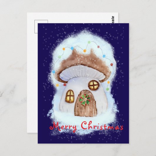 Christmas fairy house ポストカード (正面/裏面)