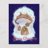 Christmas fairy house ポストカード (正面)