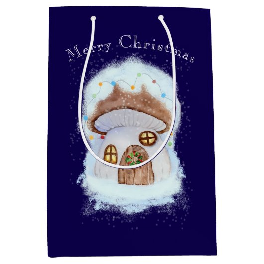 Christmas fairy house ミディアムペーパーバッグ (正面)