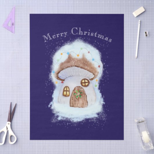 Christmas fairy house 薄葉紙 (クラフト)