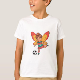 Christmas Fairy Playing Soccer Tシャツ