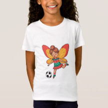 Christmas Fairy Playing Soccer