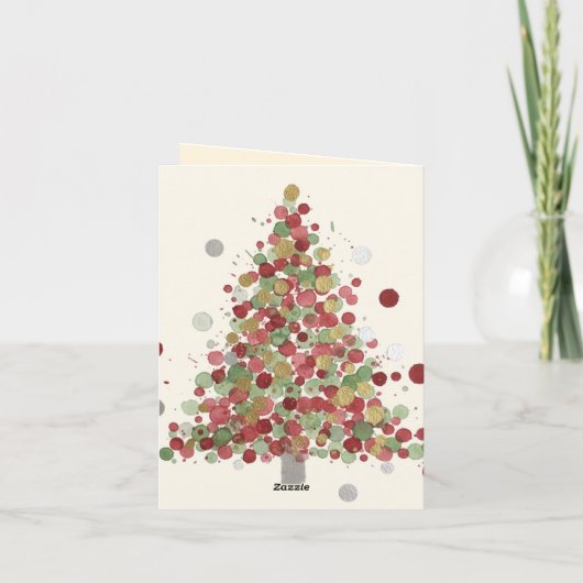 Christmas Fairy Watercolor Art Greetings  カード (裏面)