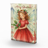 Christmas Fairy Watercolor Art Holiday フォトブロック (右)