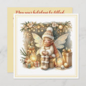 Christmas Fairy – Whimsical Winter Holiday Card (正面/裏面)
