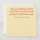 Christmas Fairy – Whimsical Winter Holiday Card (裏面)
