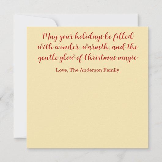 Christmas Fairy – Whimsical Winter Holiday Card (裏面)