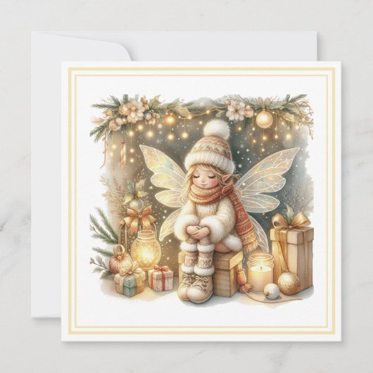Christmas Fairy – Whimsical Winter Holiday Card (正面)