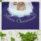 Christmas Fairytale House キッチンタオル (折り畳み)