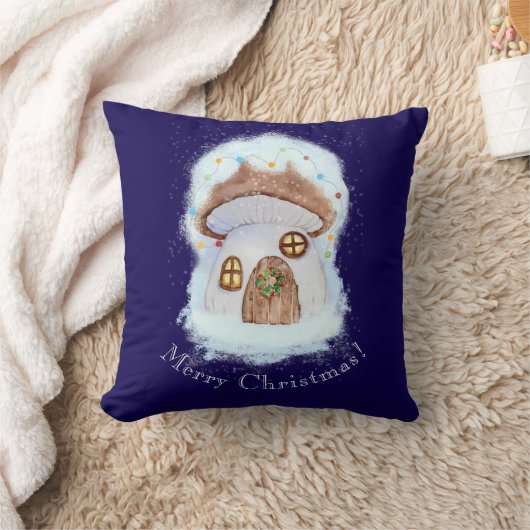 Christmas Fairytale House クッション (ブランケット)