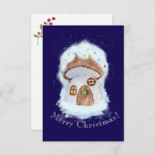 Christmas Fairytale House サンキューカード (正面/裏面)