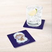 Christmas Fairytale House スクエアペーパーコースター (インサイチュ)